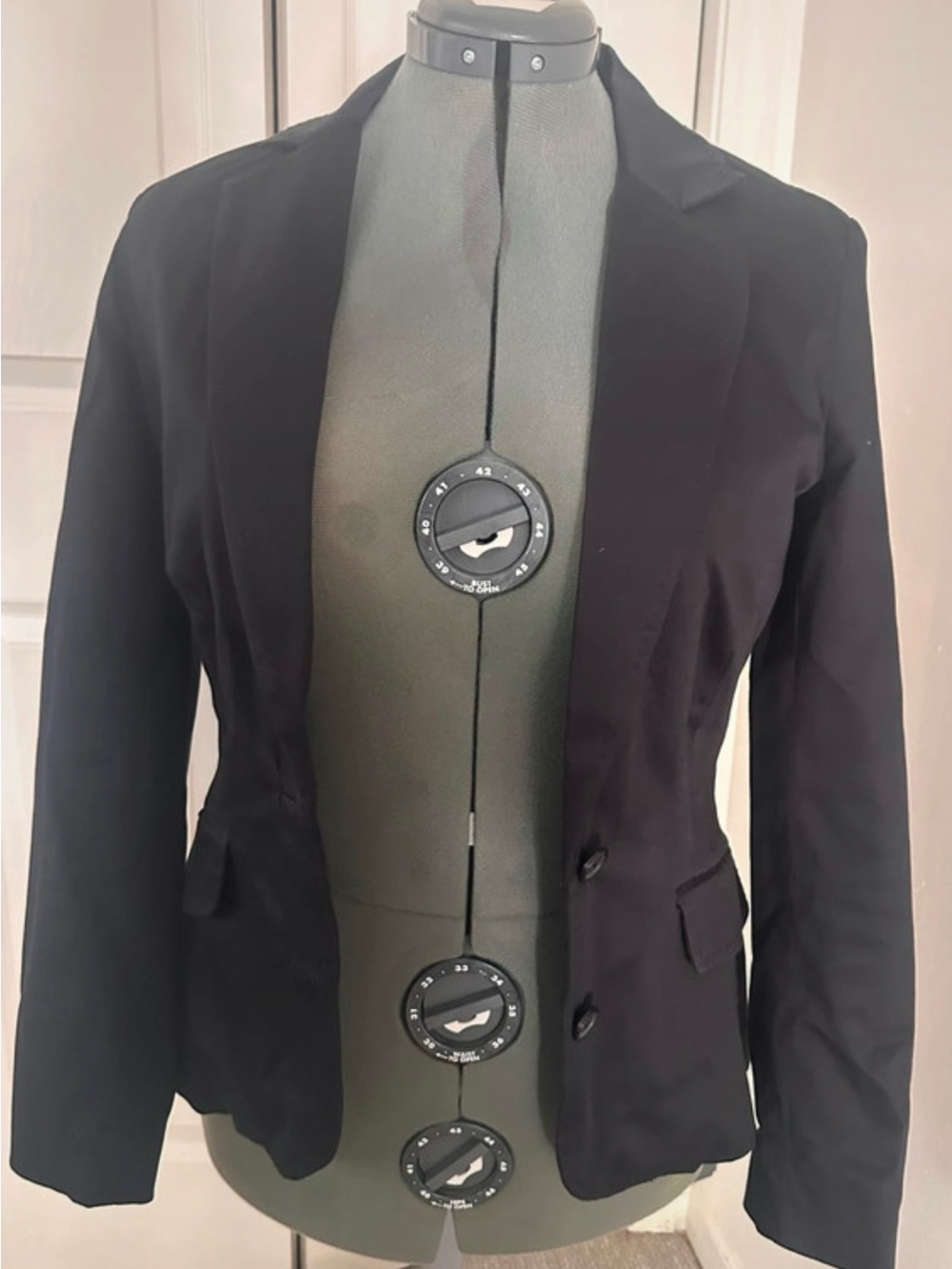 Tommy Hilfiger Black Tailored Two-Button Blazer